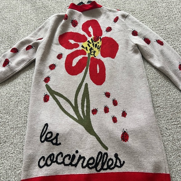 LIBERTINE Ladybug Oversized Cardigan euc - Picture 4 of 11